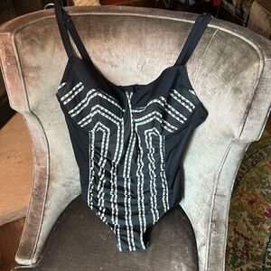 Torrid Black and White Swimsuit